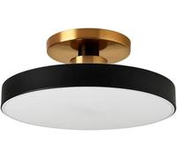 Illuminazione da soffitto a LED con dimmer a Tre Colori, Lampada da soffitto Semi-incassata Macaron, Moderna Lampada da soffitto con Paralume in Metallo Acrilico, Lampada da soffitto Rotonda Mini