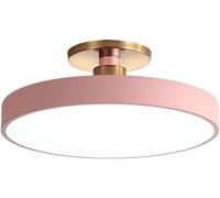 Illuminazione da soffitto a LED con dimmer a Tre Colori, Lampada da soffitto Semi-incassata Macaron, Moderna Lampada da soffitto con Paralume in Metallo Acrilico, Lampada da soffitto Rotonda Mini