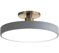 Illuminazione da soffitto a LED con dimmer a Tre Colori, Lampada da soffitto Semi-incassata Macaron, Moderna Lampada da soffitto con Paralume in Metallo Acrilico, Lampada da soffitto Rotonda Mini