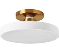 Illuminazione da soffitto a LED con dimmer a Tre Colori, Lampada da soffitto Semi-incassata Macaron, Moderna Lampada da soffitto con Paralume in Metallo Acrilico, Lampada da soffitto Rotonda Mini