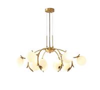 Illuminazione del soffitto industriale, 10 luci lampadari luce, accesso alla luce retrò, interno per soggiorno-oro 12t