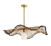 Illuminazione di Campagna Francese, lampadario Principessa per Una Camera da Letto per Ragazze, lampadari di Vimini per Sala da Pranzo, lampade del Soggiorno di bambù, luci dell'isola di Rattan