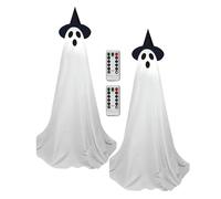 Illuminazione di Halloween Ghosts - Accessori Festivi A Distanza Controllati | Figure Illuminate All'aperto Carine Con Usi Ampi Per La Configurazione Del Patio, La Decorazione Della P