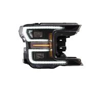 Illuminazione Faro anteriore Lampada compatibile con Ford F-150 2018-2020 indicatore di direzione mobile Lente a doppio fascio Gruppi illuminazione for automobili Coppia ricambio(Full Black)