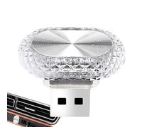 Illuminazione interna dell'automobile a LED, illuminazione d'atmosfera dell'automobile | Luce LED USB ovale della decorazione | Luce notturna, luci senza fili per casa, oro