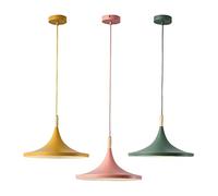 Illuminazione Lampada a sospensione moderna nordica Macaron Confezione da 3 lampade a sospensione per fienile in fattoria Illuminazione a sospensione colorata Luci per isola della cucina Soffitto