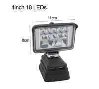 Illuminazione LED cordless funzionale e compatta per cantieri con per bosch 18V