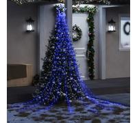 Illuminazione per Albero di Natale 320 LED Blu 375 cm