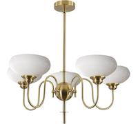 Illuminazione Plafoniera Sputnik con attacco E27 Lampada da soffitto moderna regolabile a 5 luci in oro con montaggio a semi-incasso Illuminazione a soffitto per soggiorno Camera da letto Sala da