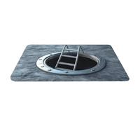 Illusion Floor Mat - Bottomless 3D Hole Design Rug, Anti-Slip Decorative Doormat for Indoor, Outdoor, Bathroom, Kitchen, Bedroom, Living Room, Study, Terrace, Porch, Doorway | Visual Impect, Stable