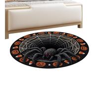 Illusion Rug - Crystal Velvet, Round 3D Floor Mat | Anti-Slip Carpet
