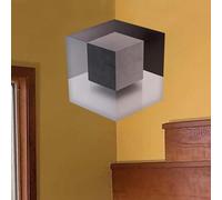 Illusion Wall Art - Abstract Geometric Peel Stick Graphic Panel, Modern Visual Decoration Decal for Interior Styling Enhancement | Home Living Room Bedroom Office College Dorm Hotel Ambience