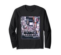 Illusione della Realtà in Vaporwave 80s 90s Cyberpunk Glitch Maglia a Manica