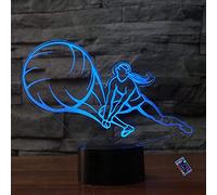 Illusione Ottica 3D Pallavolo Luce Notturna 16 Colori Mutevoli Telecomando USB Potere Toccare Cambiare Arredamento Lampada LED Lampada da Tavolo Bambini Brithday Natale Regalo