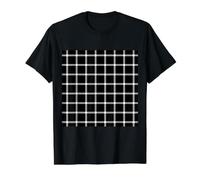 Illusione Ottica Hermann Grid Impossible Math Lover Maglietta con Stampa Grafica Economica, Uomo, Nero, L