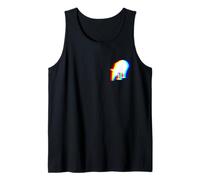 Illusione ottica Rave Party EDM Music Tapir Silhouette Canotta