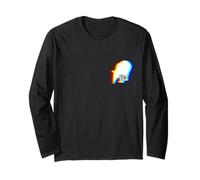 Illusione ottica Rave Party EDM Music Tapir Silhouette Maglia a Manica