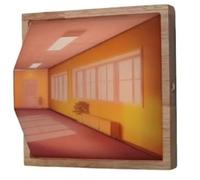 Illusionlight Lampada Ambientale 3D, Carica USB Luce Notturna visiva 3D a Occhio Nudo Galleria 3D Senza Occhiali Lampada da Parete for Illusione Ottica(Style 5)