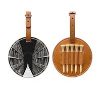 Illustration Dream - Borsa portaoggetti per tee da golf, multifunzione, per uomo, materiale durevole in poliuretano