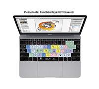 Illustrator Keyboard Cover - Cover per tastiera (layout tedesco - visualizzazione dei principali shortcuts - qualità e velocità ininterrotte della tastiera) per MacBook Air 13 e Pro 2008, nero
