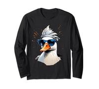 Illustrazione Anatra con Occhiali Splash Art Maglia a Manica