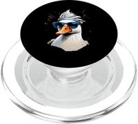 Illustrazione Anatra Con Occhiali Splash Art PopSockets PopGrip per MagSafe