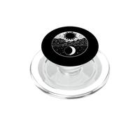 Illustrazione artistica del sole e della luna PopSockets PopGrip per MagSafe