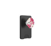 Illustrazione botanica del giardino elegante floreale rosa bianca rosa PopSockets PopWallet per MagSafe