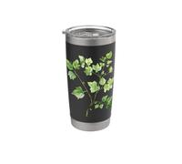 Illustrazione botanica della vite dell'edera verde dell'acquerello Bicchiere termico in acciaio inox doppia parete