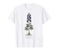 Illustrazione Botanica Vintage Monkshood Maglietta