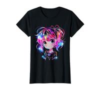 Illustrazione Colorata Ragazza Anime | Stile Chibi Maglietta