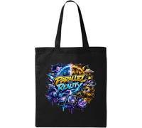 Illustrazione concettuale di realtà parallele cotone naturale Tote Bag Nero