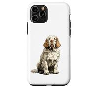 Illustrazione del cane Clumber Spaniel Custodia per iPhone 11 Pro