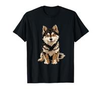 Illustrazione del Cane di Alaskan Klee Kai Maglietta