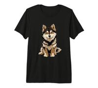 Illustrazione del Cane di Alaskan Klee Kai Maglietta Premium