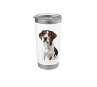 Illustrazione del cane di Coonhound Walker Treeing Bicchiere termico in acciaio inox doppia parete