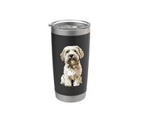 Illustrazione del cane di Coton de Tulear Bicchiere termico in acciaio inox doppia parete