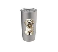 Illustrazione del cane di Coton de Tulear Bicchiere termico in acciaio inox doppia parete