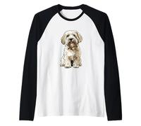 Illustrazione del Cane di Coton de Tulear Maglia con Maniche Raglan