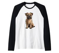 Illustrazione del Cane grifone di Bruxelles Maglia con Maniche Raglan