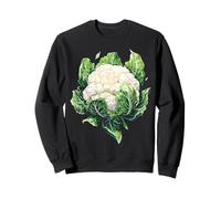 Illustrazione del Motivo dell'amante delle Verdure del Ritratto del cavolfiore Felpa