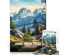 Illustrazione del paesaggio del John Muir Trail,puzzle da 1000 pezzi per ragazzi,stimolante per la mente,divertente e rilassante,con incastro perfetto,ideale come regalo di Natale (50x75cm)