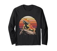 Illustrazione del Tramonto del Drago Barbuto Maglia a Manica