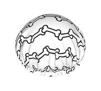 Illustrazione della c del modello dell'osso di cane Cuffia da impermeabile, Cuffia elastica per capelli da bagno Cuffia da bagno per capelli con protezione ambientale, doppio strato impe