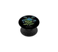Illustrazione della pianta del nontiscordardime Myosotis sylvatica PopSockets PopGrip Adesivo