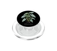 Illustrazione della pianta della spada d'argento del filodendro PopSockets PopGrip per MagSafe