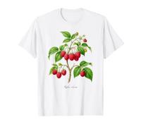 Illustrazione della pianta di Lampone Rubus idaeus Maglietta
