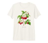 Illustrazione della pianta di Lampone Rubus idaeus Maglietta Premium