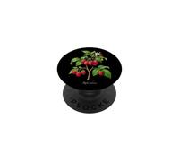 Illustrazione della pianta di lampone Rubus idaeus PopSockets PopGrip Adesivo