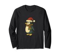 Illustrazione di Buon Natale Pinguino Buone Feste Maglia a Manica